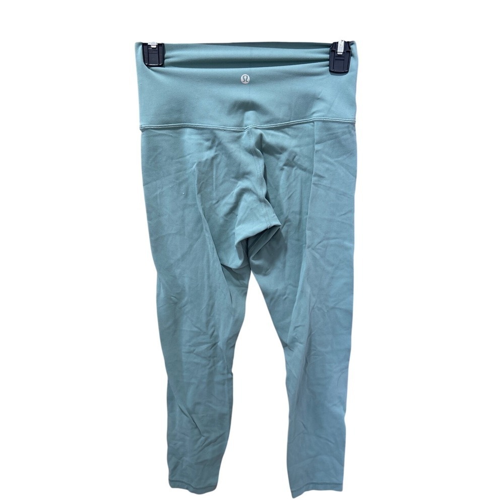 Lululemon High Rise Align Leggings Sage Green Teal Womens Size 6 25 Inch Yoga